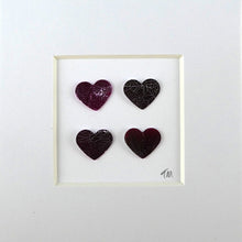 Load image into Gallery viewer, 4 Little Purple Hearts