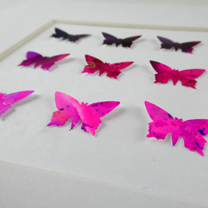 9 Pink Butterflies