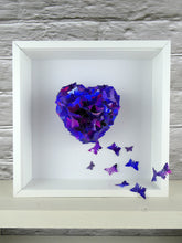 Load image into Gallery viewer, Watercolour Butterfly collage in Purple