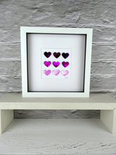 Load image into Gallery viewer, 9 watercolour Pink Hearts