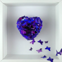 Load image into Gallery viewer, Watercolour Butterfly collage in Purple