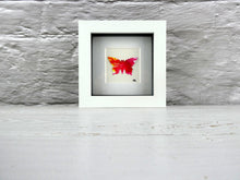 Load image into Gallery viewer, One framed butterfly (red)