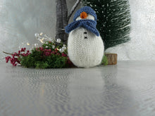 Load image into Gallery viewer, Knitted Christmas Snowman decoration