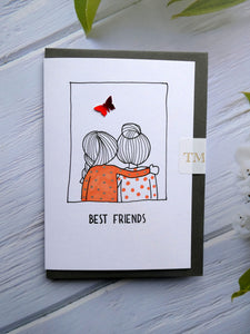 Hand drawn Greetings Card for your Best Friend