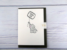 Load image into Gallery viewer, Hand drawn Greetings Card (Thank you elephant)
