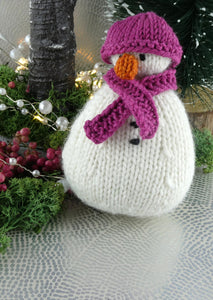 Knitted Christmas Snowman decoration