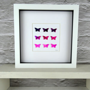 9 Pink Butterflies