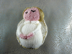 Knitted Christmas Angel decoration