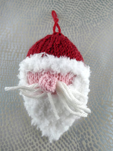 Cute knitted Christmas tree decoration