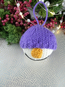 Knitted Snowman Christmas tree decoration