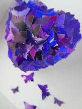 Load image into Gallery viewer, Watercolour Butterfly collage in Purple