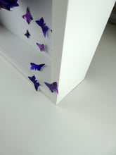 Load image into Gallery viewer, Watercolour Butterfly collage in Purple