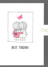 Load image into Gallery viewer, Hand drawn Greetings Card of 2 Best friends