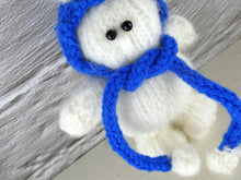 Load image into Gallery viewer, Small Teddy with a blue hat