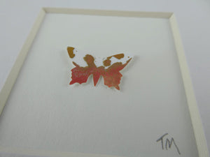 Rose gold framed butterfly (B2)