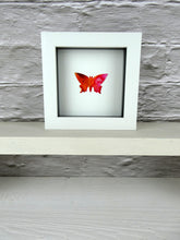 Load image into Gallery viewer, Pink and orange framed butterfly (B4)