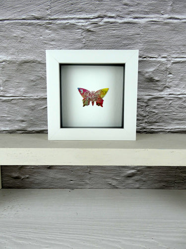 Mottled pink framed butterfly (B7)