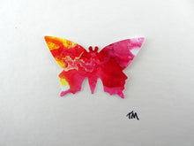 Load image into Gallery viewer, One framed butterfly (red)