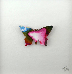 One Pink and Blue butterfly B21