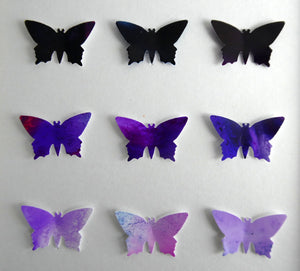 9 Purple Butterflies