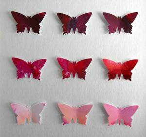 9 Red Butterflies