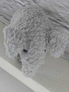Knitted grey elephant
