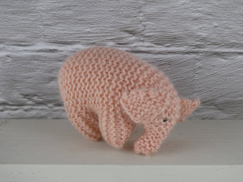 Knitted Pink elephant