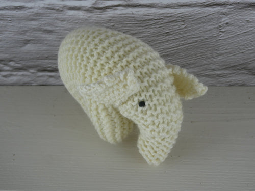 Knitted White elephant