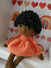 Load image into Gallery viewer, Theo the crochet doll in a display box